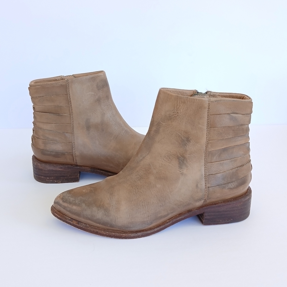 Chocolat Blu Leather Ankle Boots Size 36